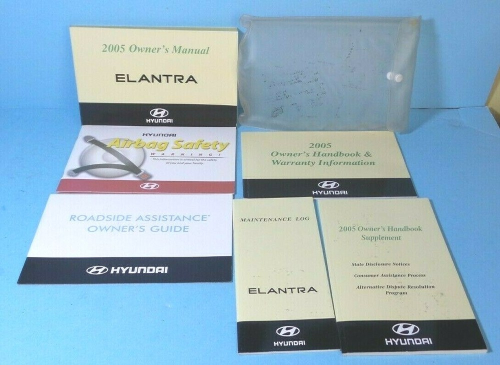 05 2005 Hyundai Elantra owners manual