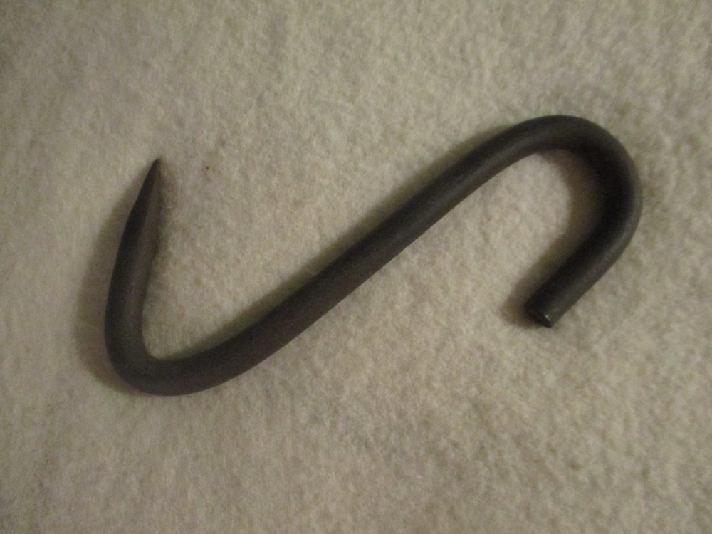 small hanging meat hook used