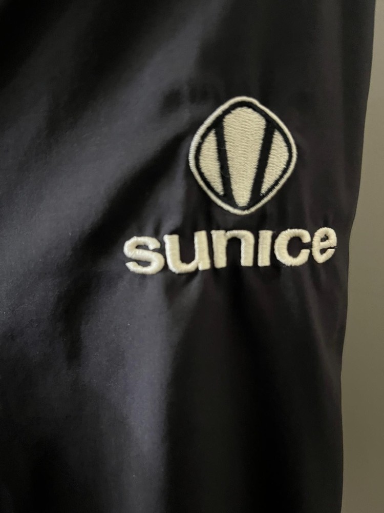 Sunice Golf Jacket Mens Large Black Weather Windbreaker Pullover Zip