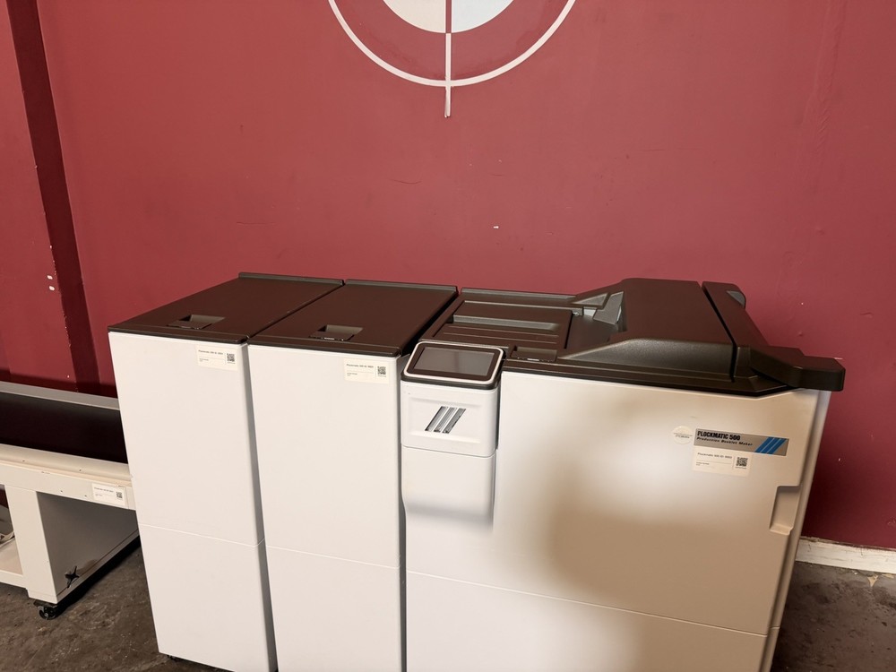 Plockmatic 500 bookletmaker extended Conveyor !Video!