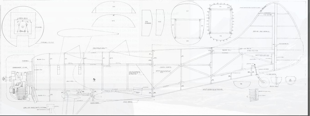 50% Plus 33% Scale WACO UPF-7 184 inch wing span" Printed Plans