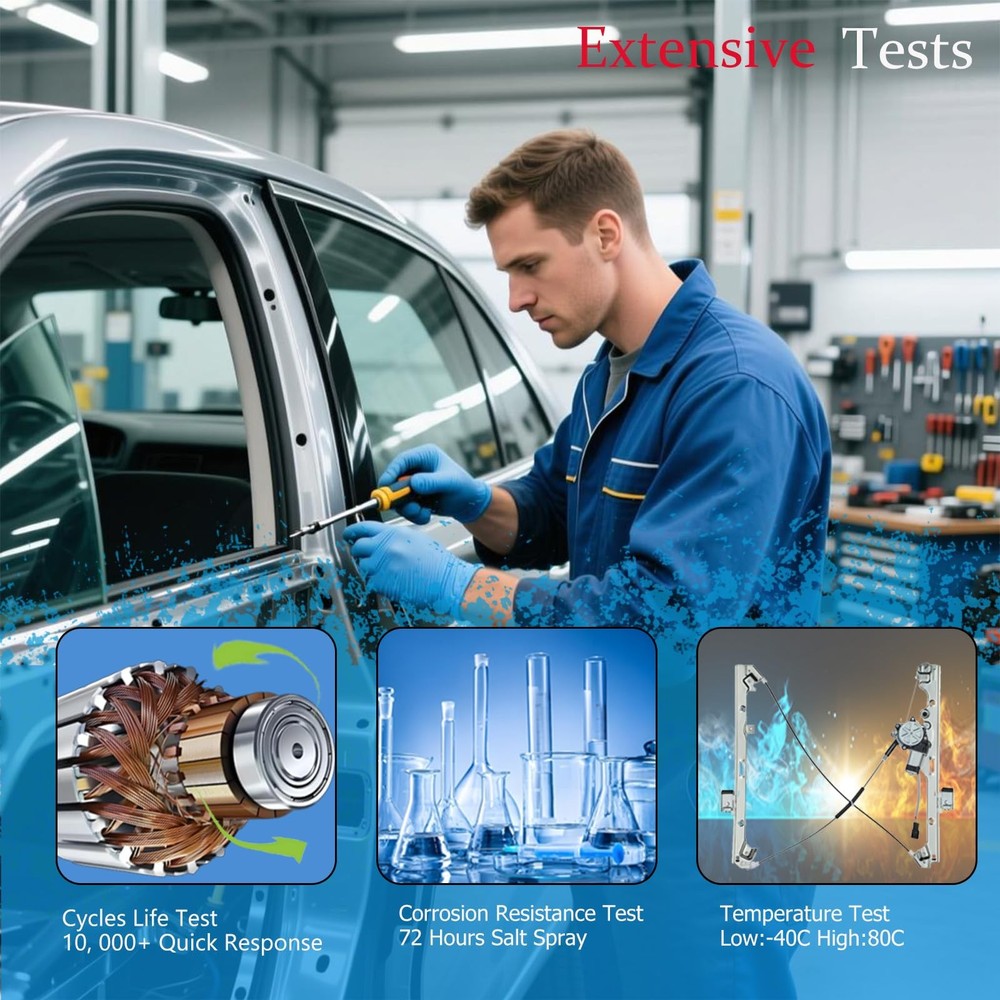 Front Left Driver Side Power Window Regulator and Motor Assembly 741-644