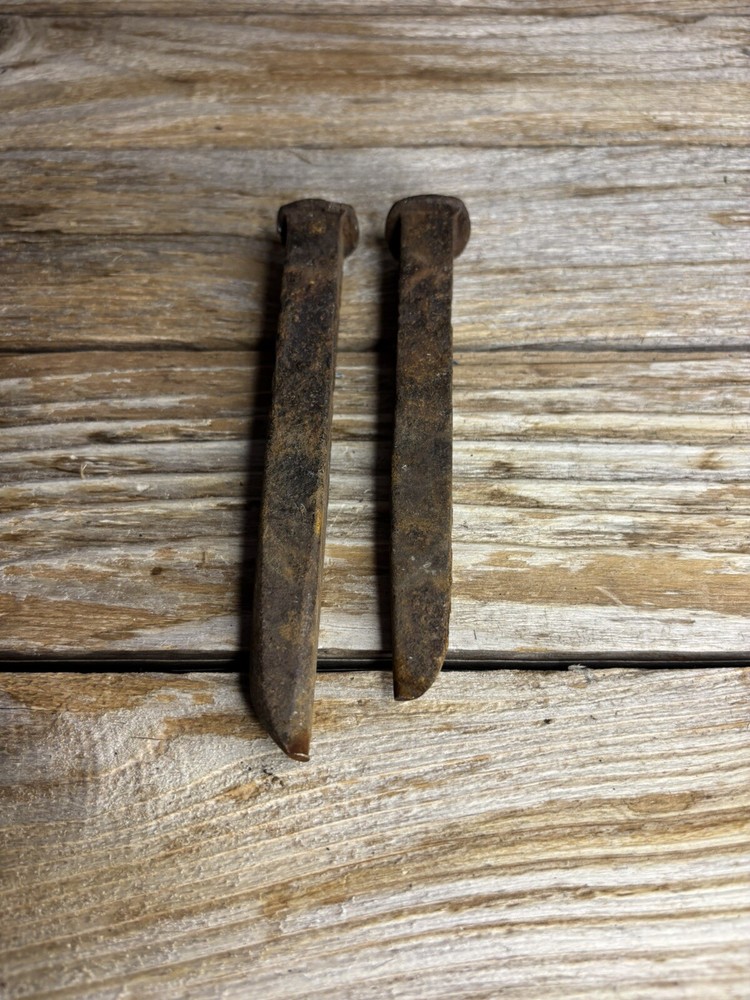 2 Old Vintage Nails / Spikes Rusty