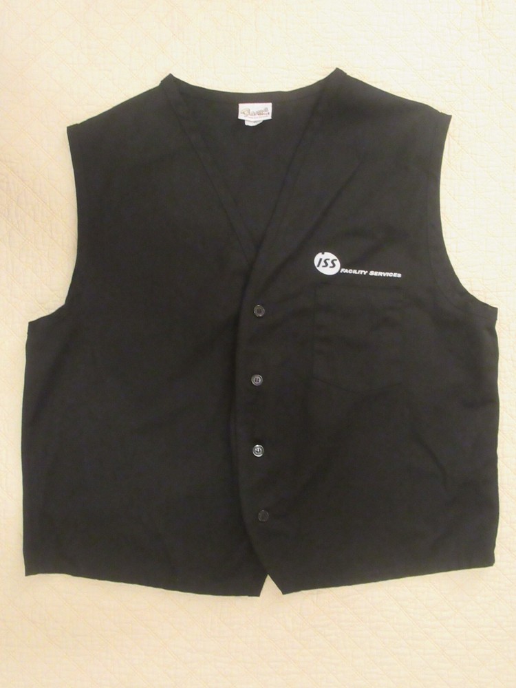 Fame Fabrics - Vest Button Up Black Size XL