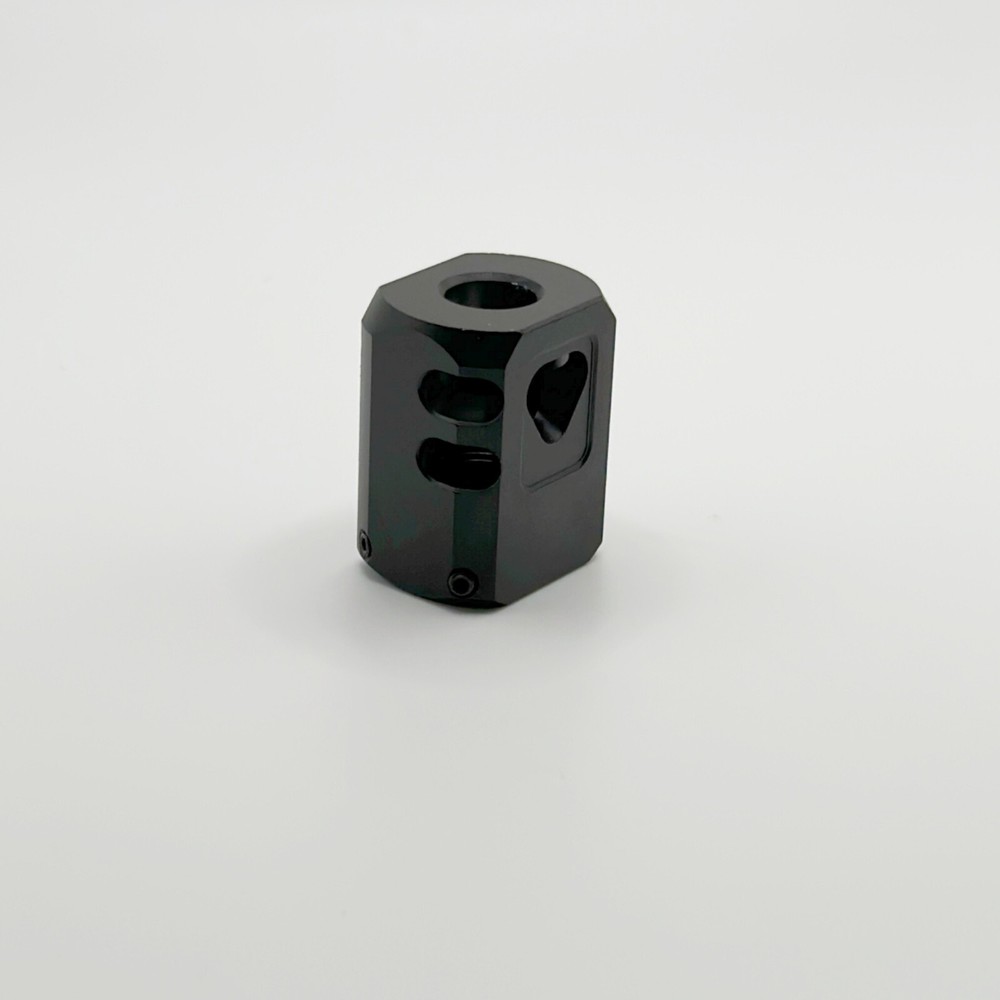 2 PACK BLACK Muzzle Brake Compensator 1/2''x28 TPI For 9mm
