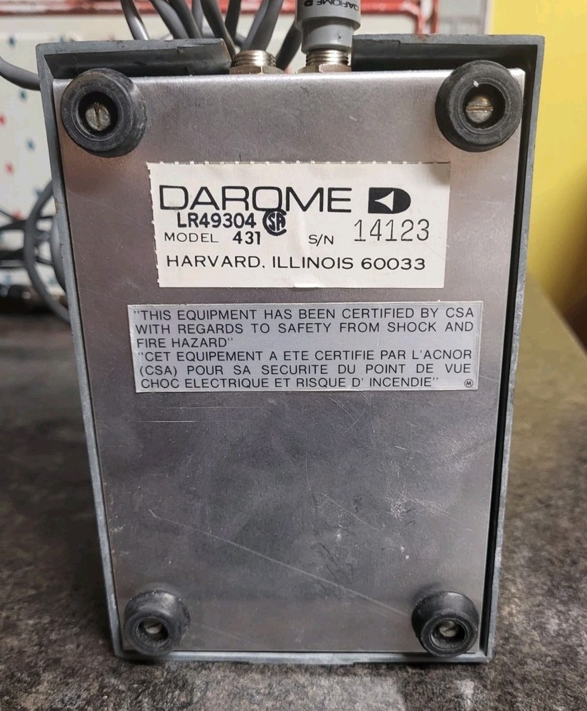 2 Darome Intercom Microphone Model 431 & 491 With Cords , Original Vintage