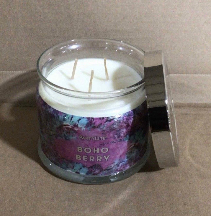 NEW IN BOX Partylite Boho Blast 3-Wick Candle