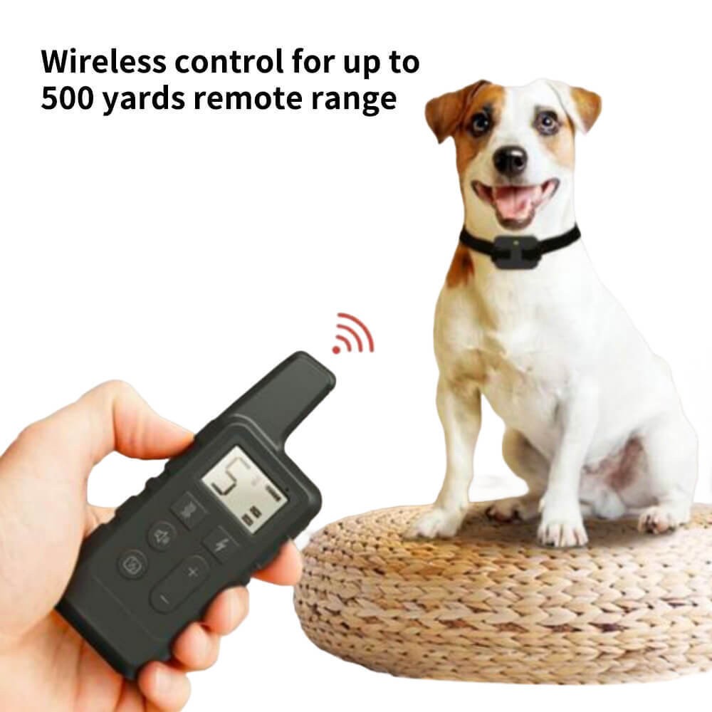Dog Training Collar with Remote Electric Shock Control Orange Waterproof