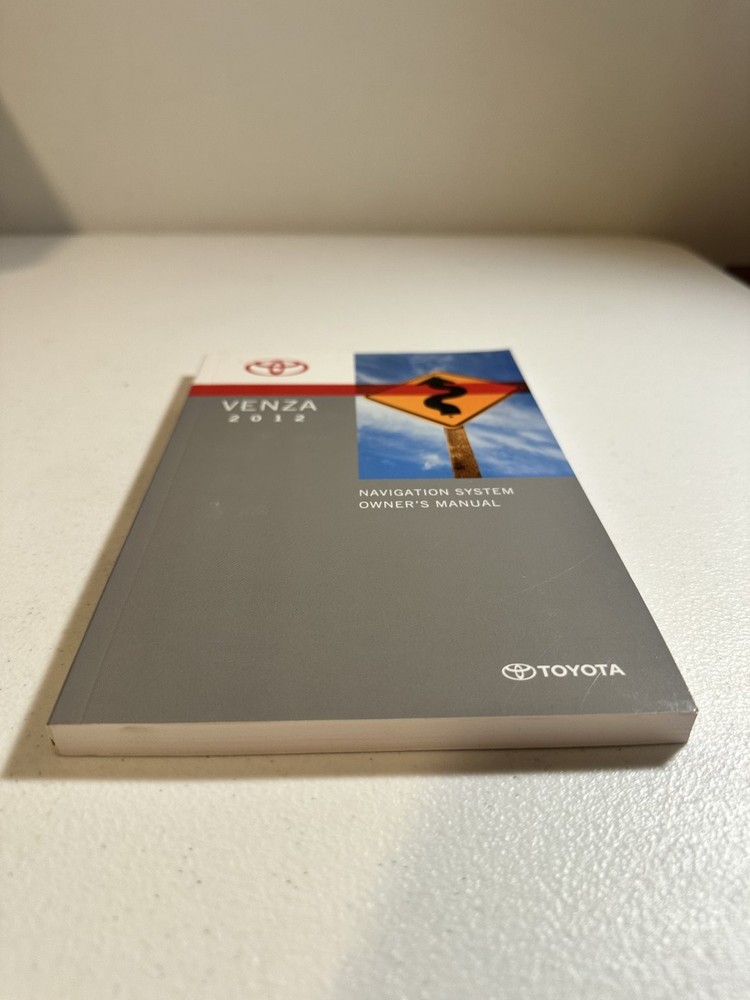Toyota Venza Navigation System Owner's Manual 2012