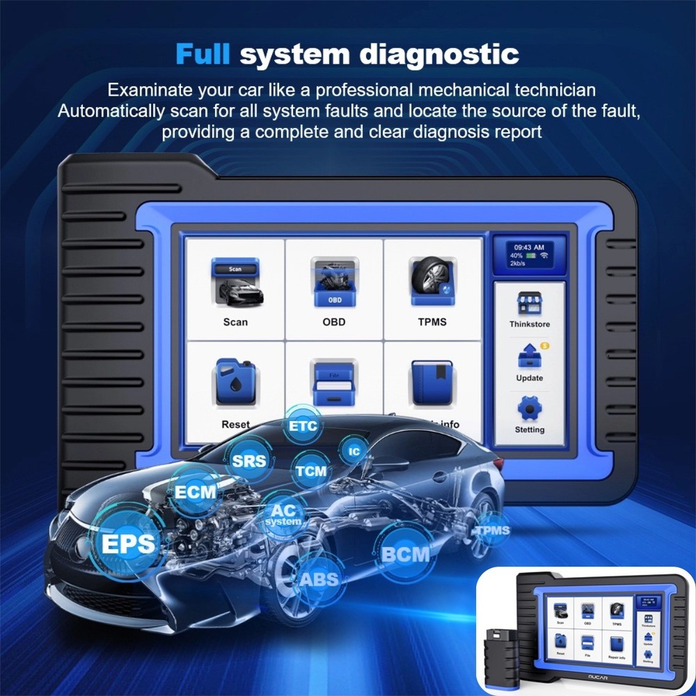 MUCAR VO7 S OBD2 Diagnostic Tool Bluetooth CANFD ALL System Bidirectional 2026