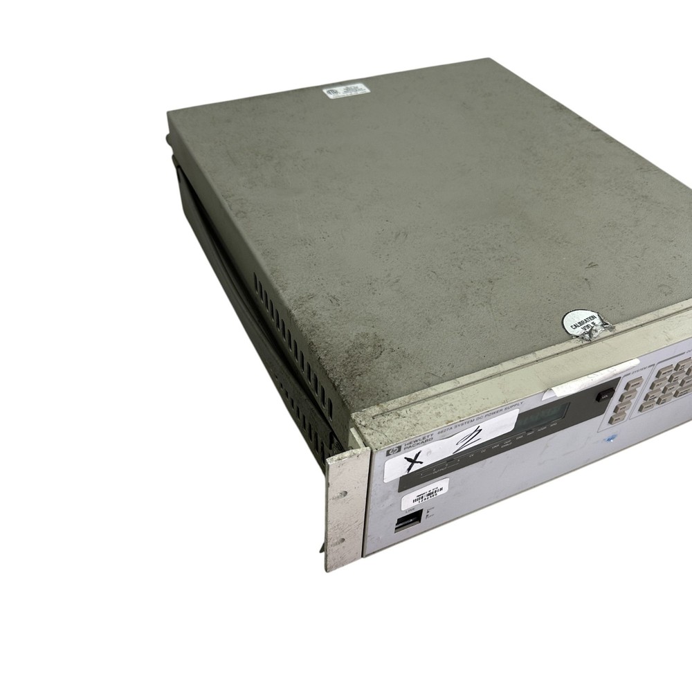 HP 6627A System DC Power Supply – Quad Output – Powers On – Rack Mount Lab Unit