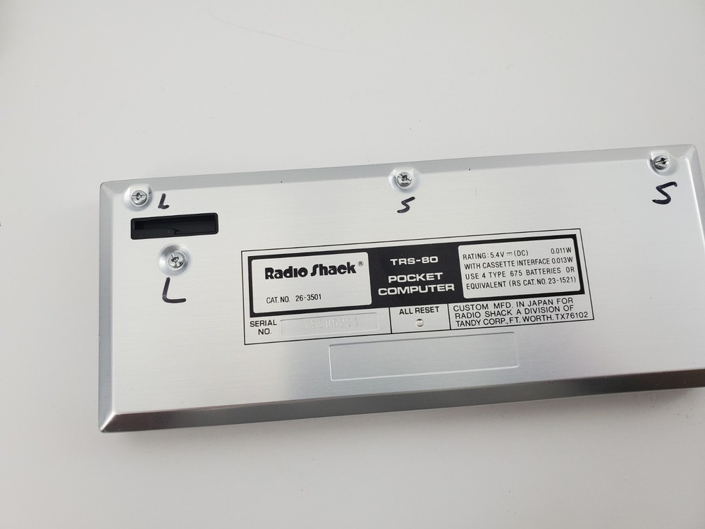 Radio Shack TRS-80 Pocket Computer Case Program Instruction Booklet