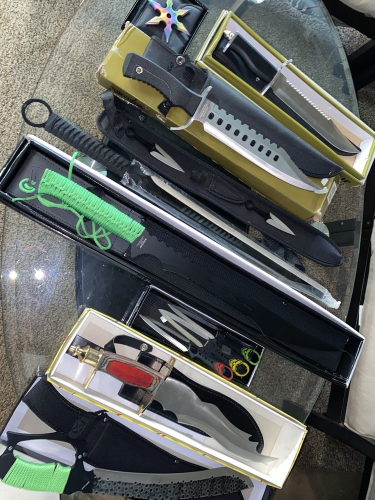 sword and knifes