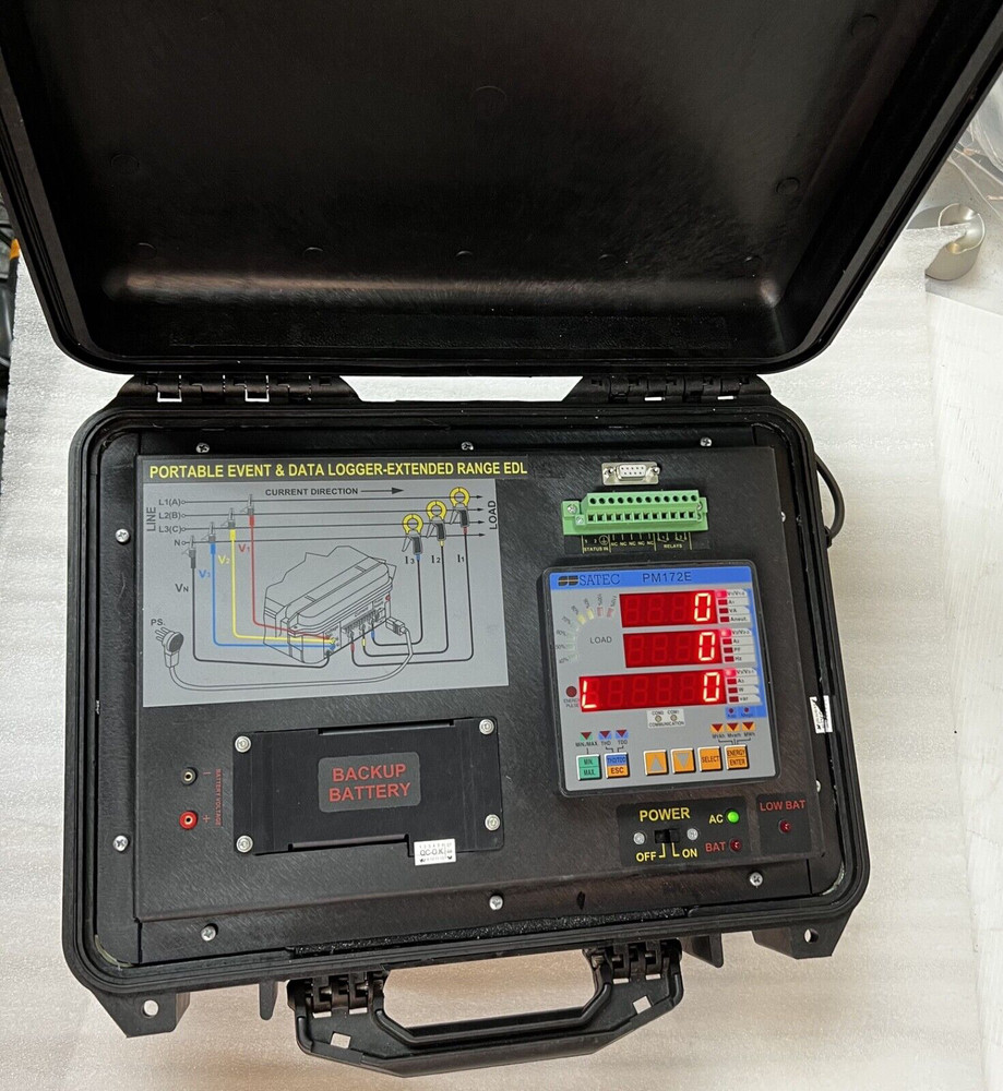 SATEC PM172E Portable Event & Data Logger – Extended Range EDL Power Meter