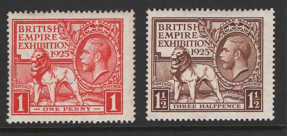 GB 1925 Wembley set vf mint