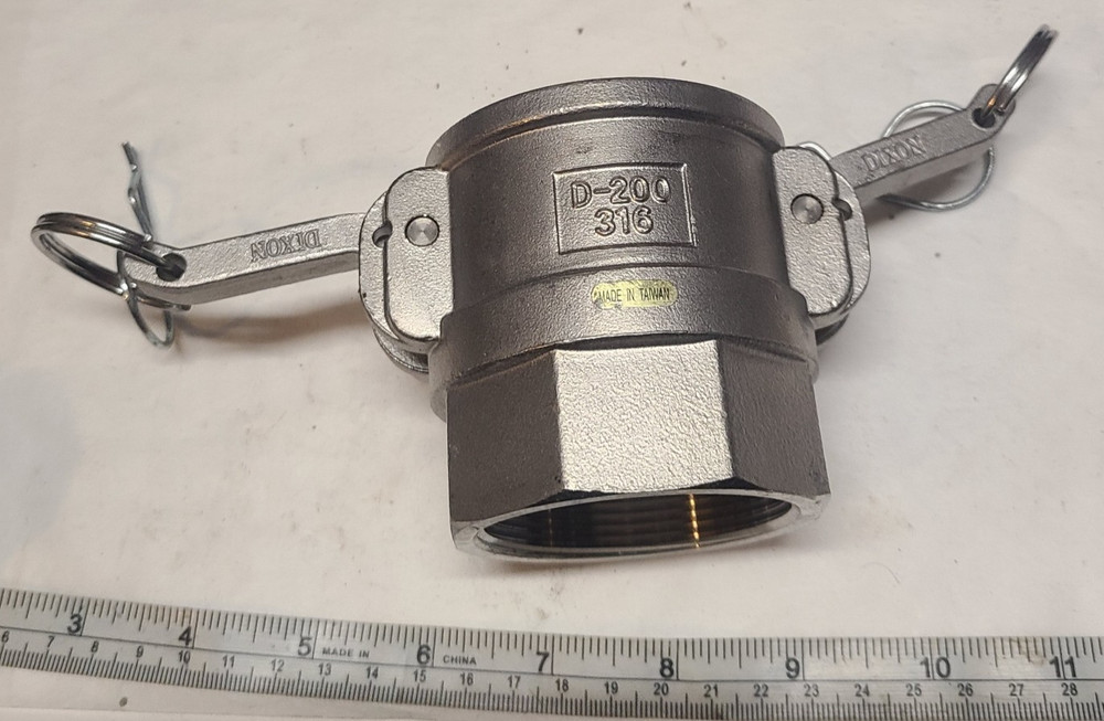 2" DIXON D-200 Type D Coupler 316 Stainless Steel