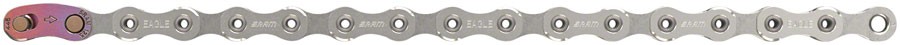 SRAM X01 Eagle Chain 12-Speed 126 Links Silver Single Use Master Link