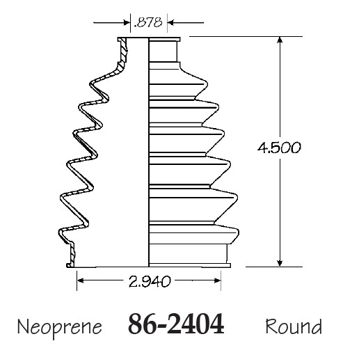 Inner & Outer CV Axle Boot for Mitsubishi Lancer Front 2008-2017