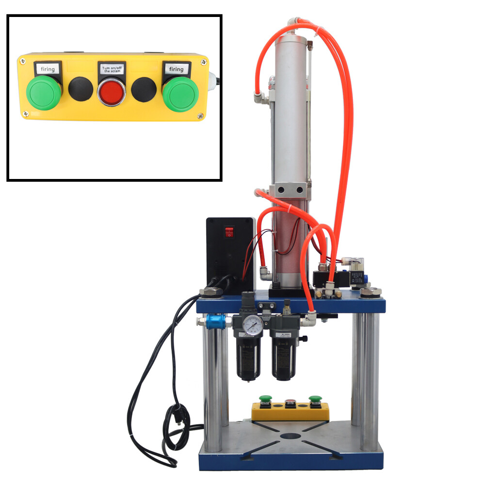 6614Lbs/3Ton Pressure Pneumatic Punch Press Machine with Display Controller 110V