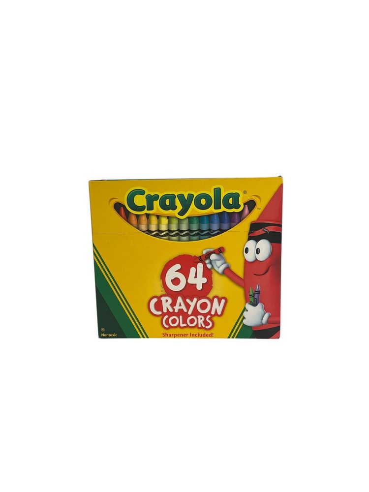 Crayola Crayons, Crayon Box with Sharpener, 64 ct