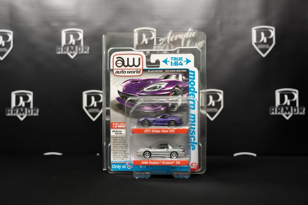 Diamond Protector 10 Johnny Lightning Auto World 2 Pack Diecast Protector Case