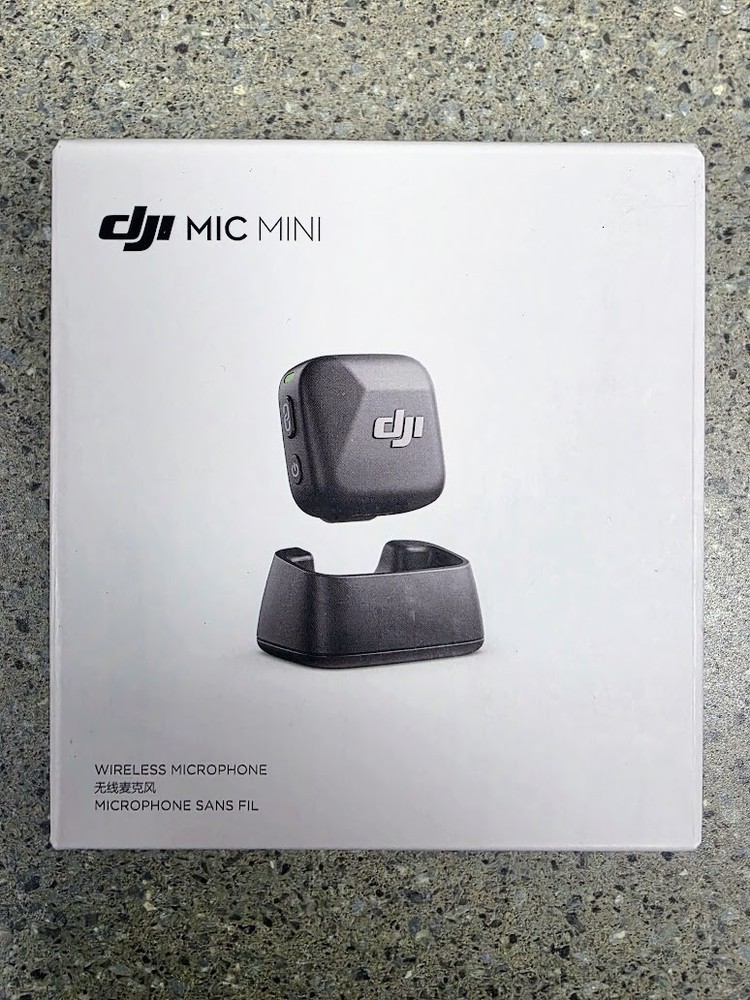 DJI Mic Mini Transmitter, Ultralight, Wireless Lavalier Microphone [Black]