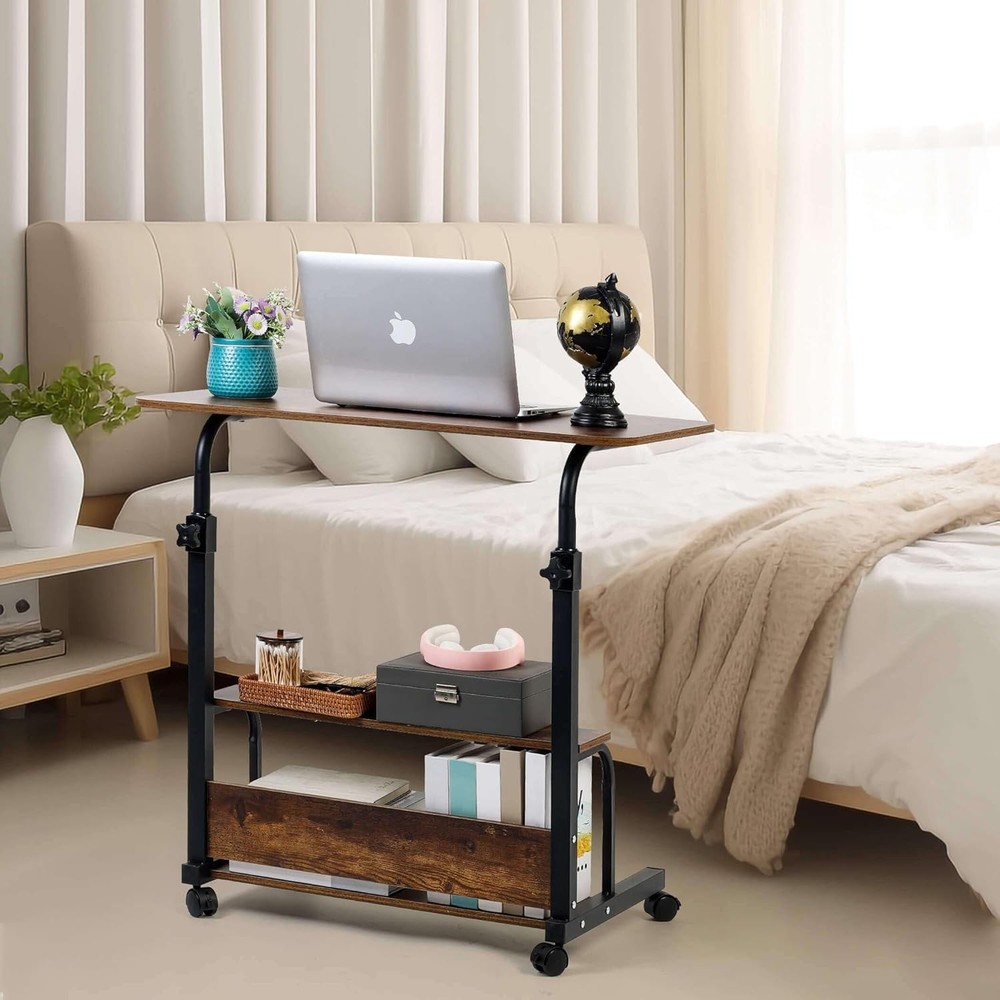 Durable Modern Computer Desk with Adjustable Height - Perfect for Work & Play