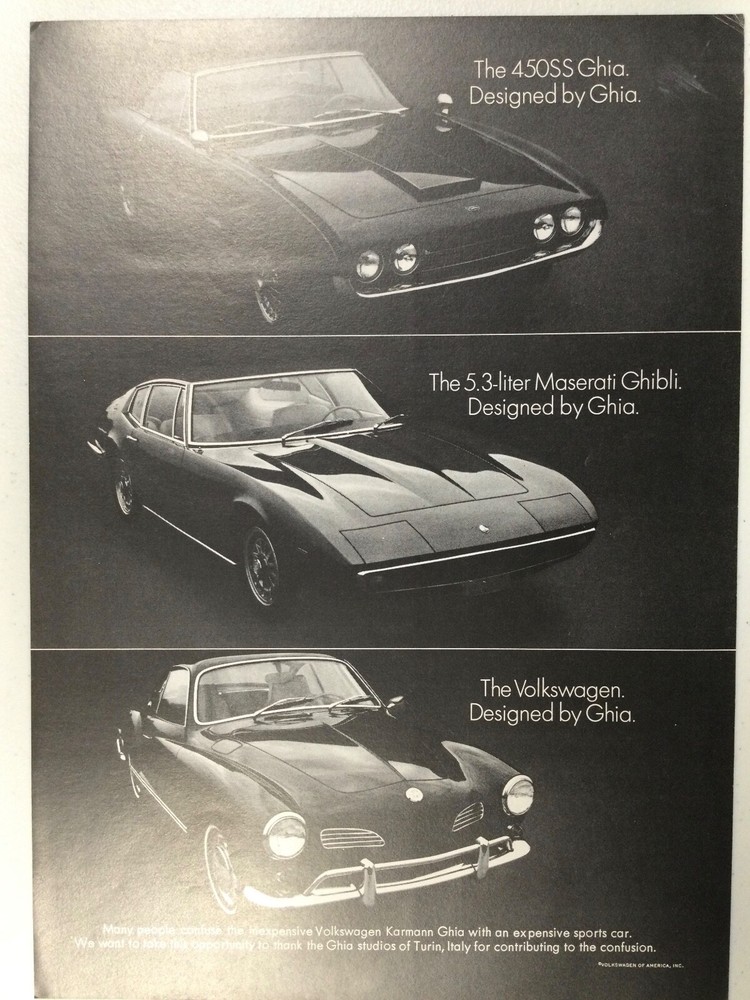 MISC177 Advertisement 1968 Volkswagen Karmann Ghia