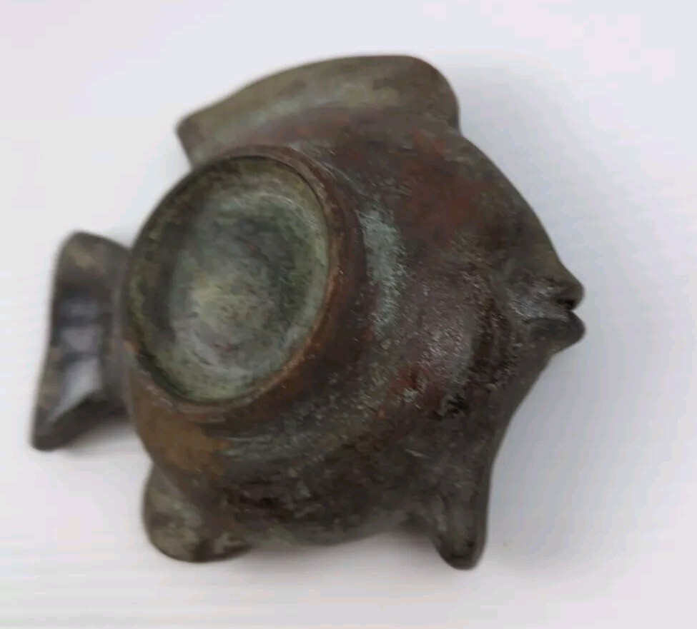 Fish Ashtray Pottery - Cast Iron Look