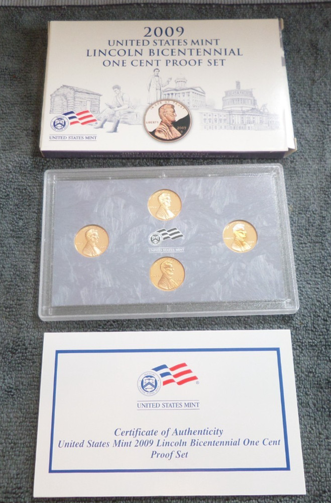 2009 S Lincoln Bicentennial One Cent Proof Set US Mint