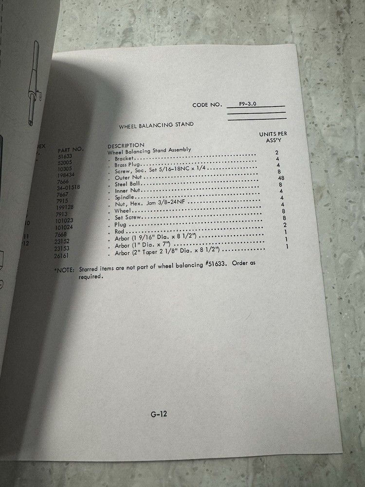 DoAll Model Surface Grinder Replacement Parts Catalog Manual