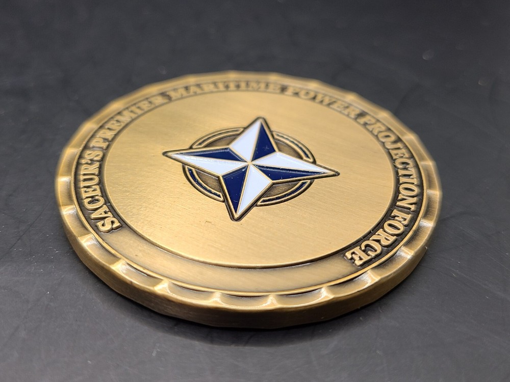 NATO NAVAL STRIKING AND SUPPORT FORCES 2" CHALLENGE COIN