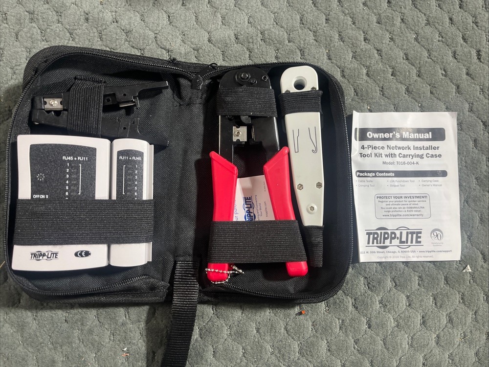 Tripp Lite 4 Piece Network Installer Tool Kit