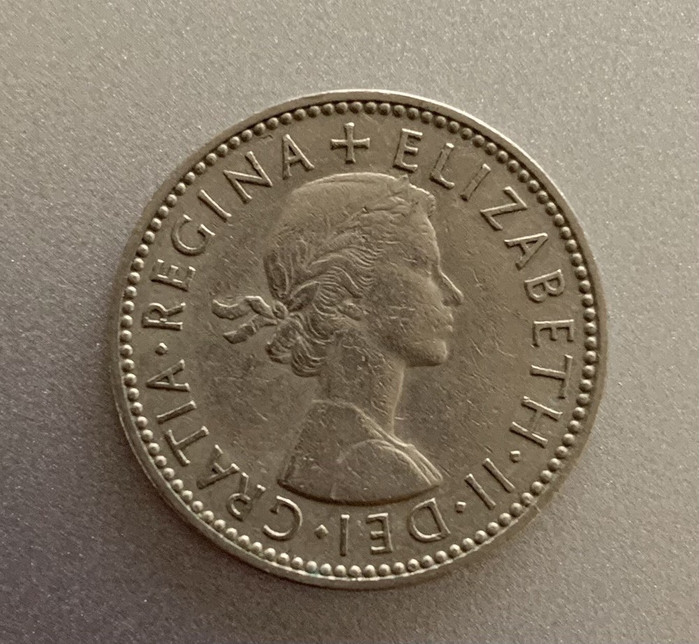 2 Queen Elisabeth Shillings 1958
