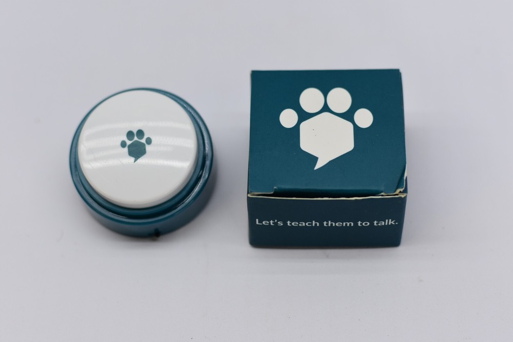 Fluent Pet Sound Button Lets Teach Them To Talk w/Box