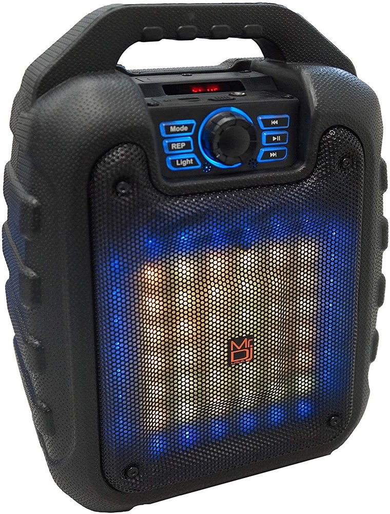MR. DJ DISCO 5.25" portable speaker w/ Bluetooth rechargeable battery & led