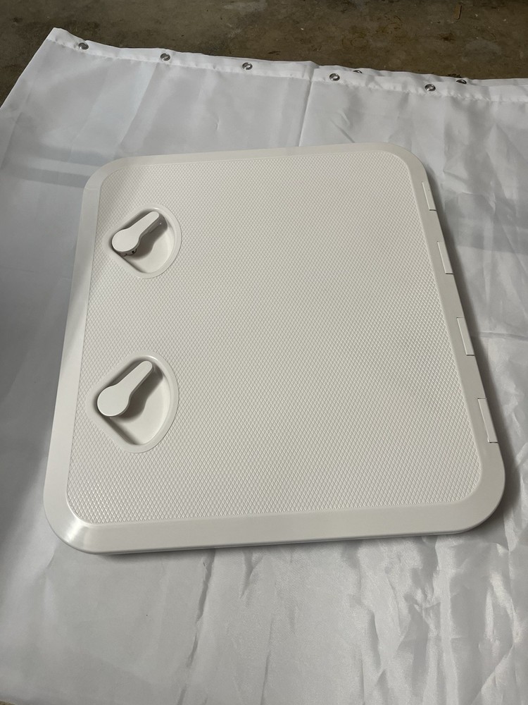20.5"x18" ABS Boat Deck Access Hatch with Lid, White