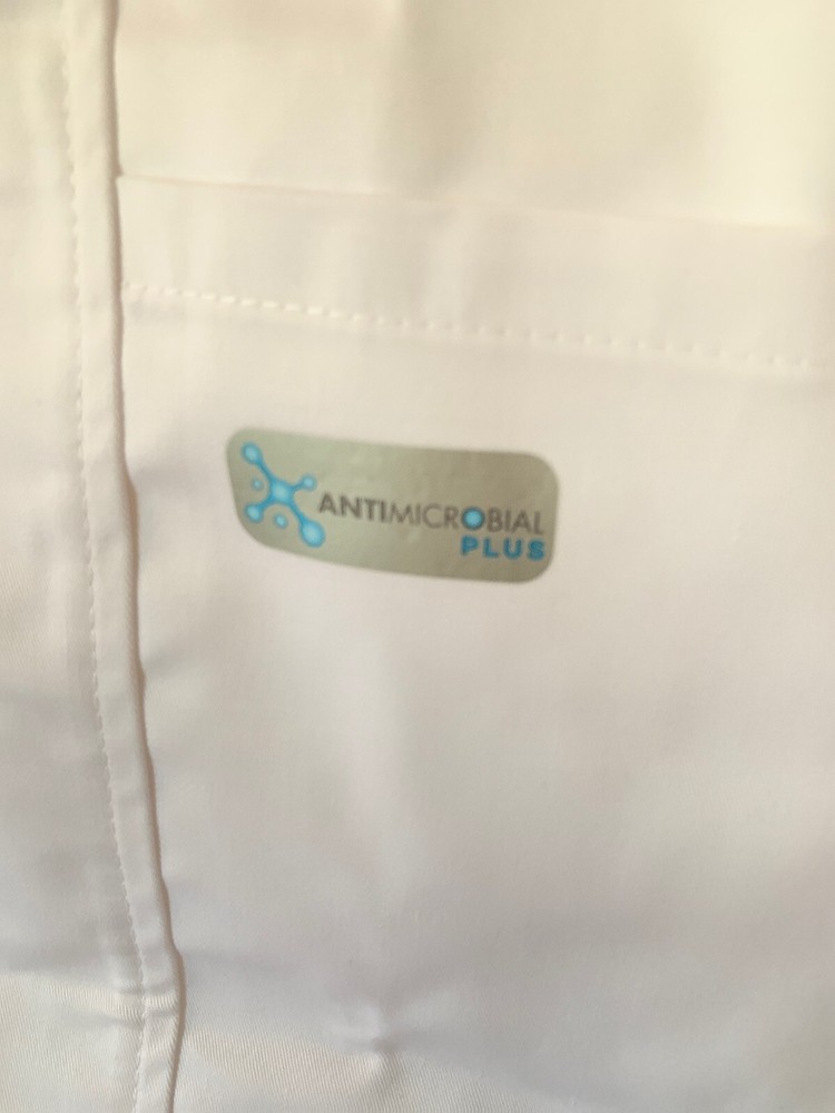 Landau Antimicrobial Plus Lab Coat, Size 4, White