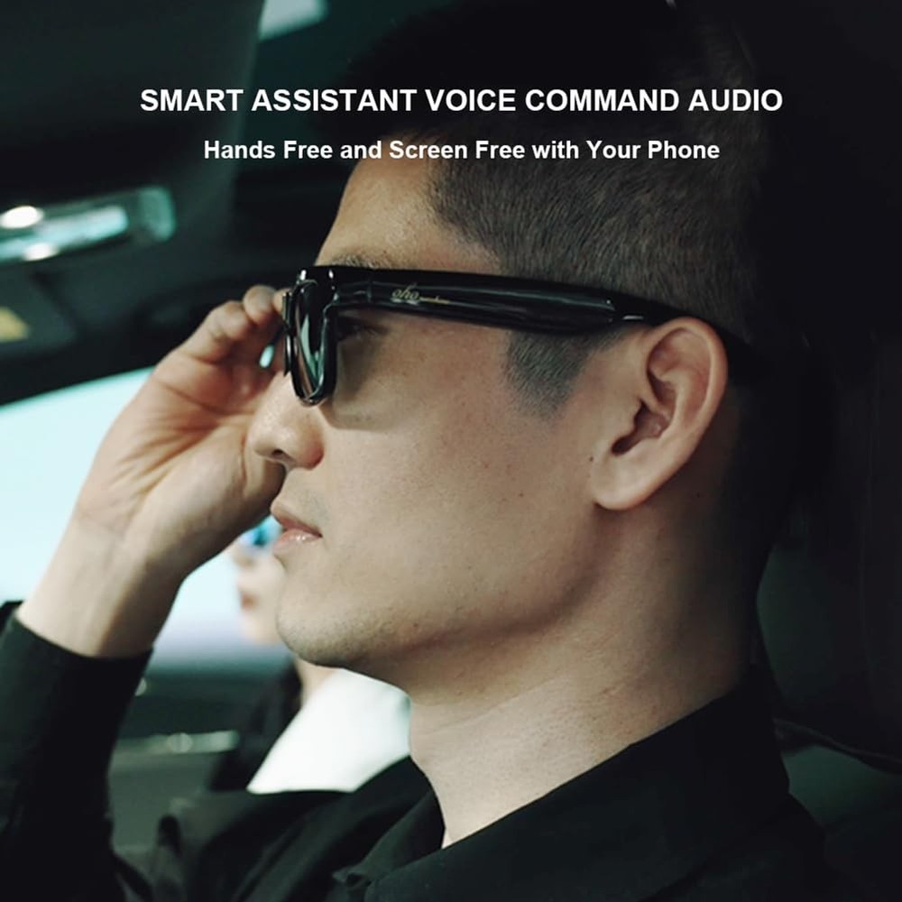OhO Smart Glasses,Polarized Sunglasses with Bluetooth Speaker,Athletic/Outdoo...