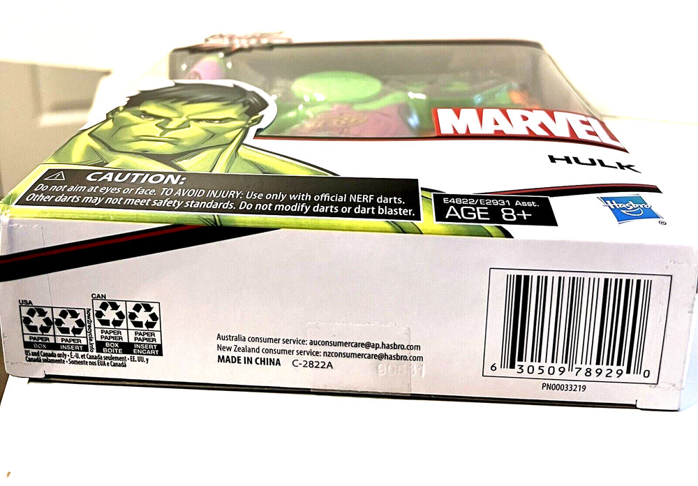 Marvel Nerf Micro Shots Hulk Nerf Gun & 2 Elite Darts