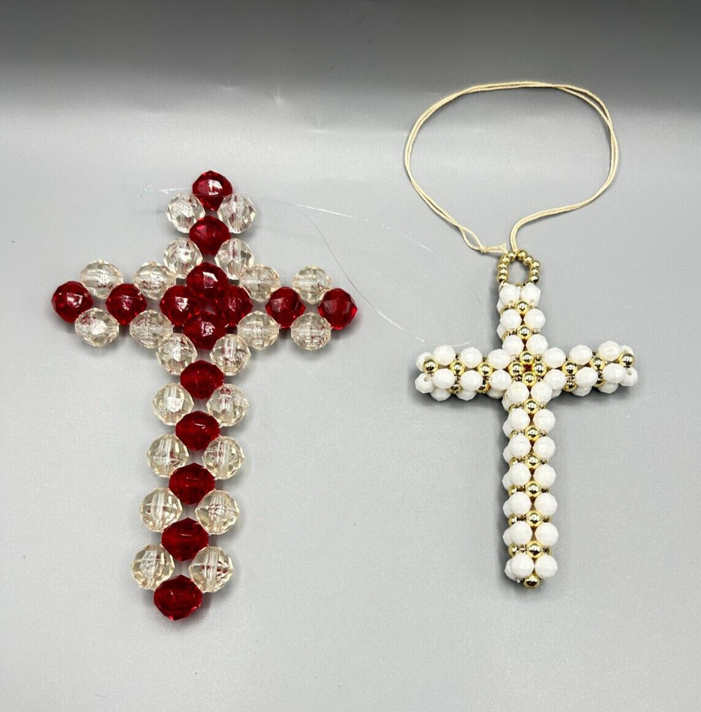 Beaded Cross Hanging Window Decorations