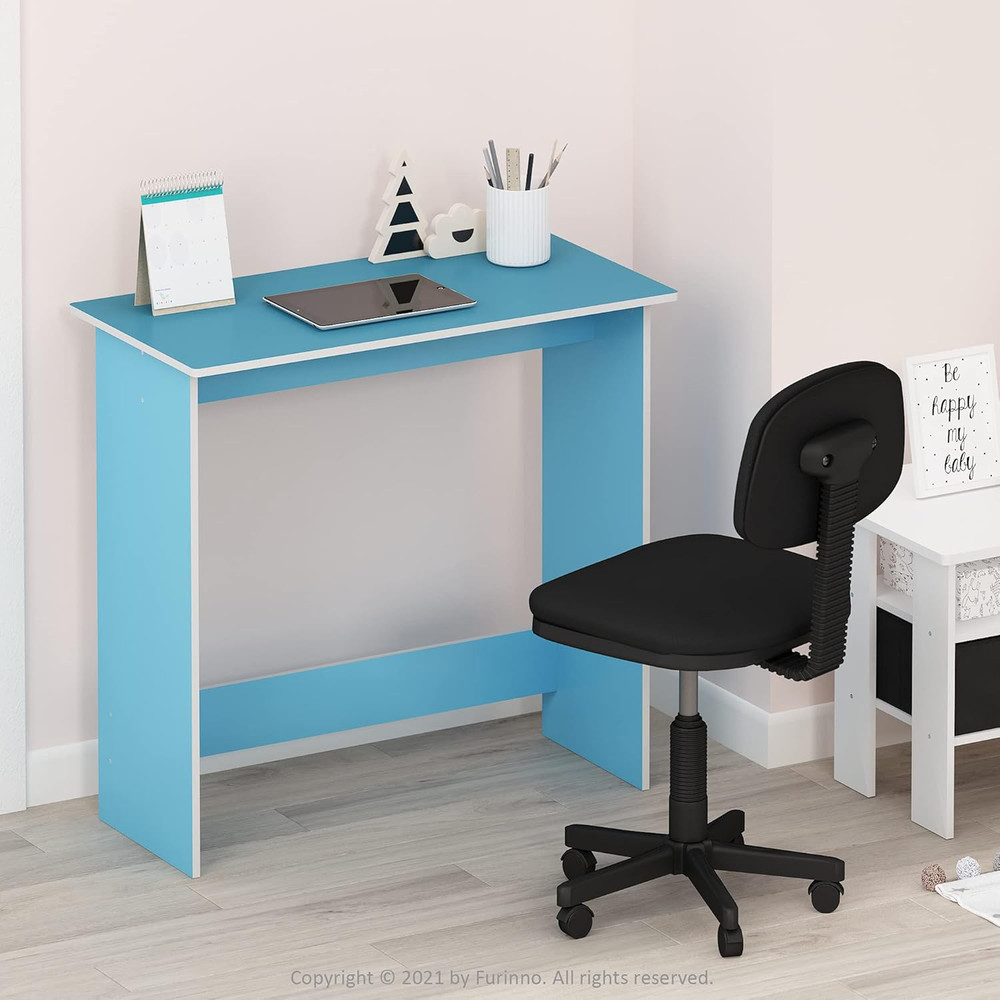 Simplistic Study Table, Light Blue