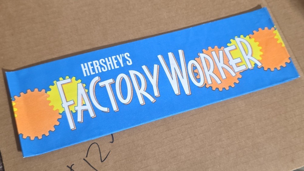 Hershey'a Factory Worker Mesh & Paper Hat - Interesting