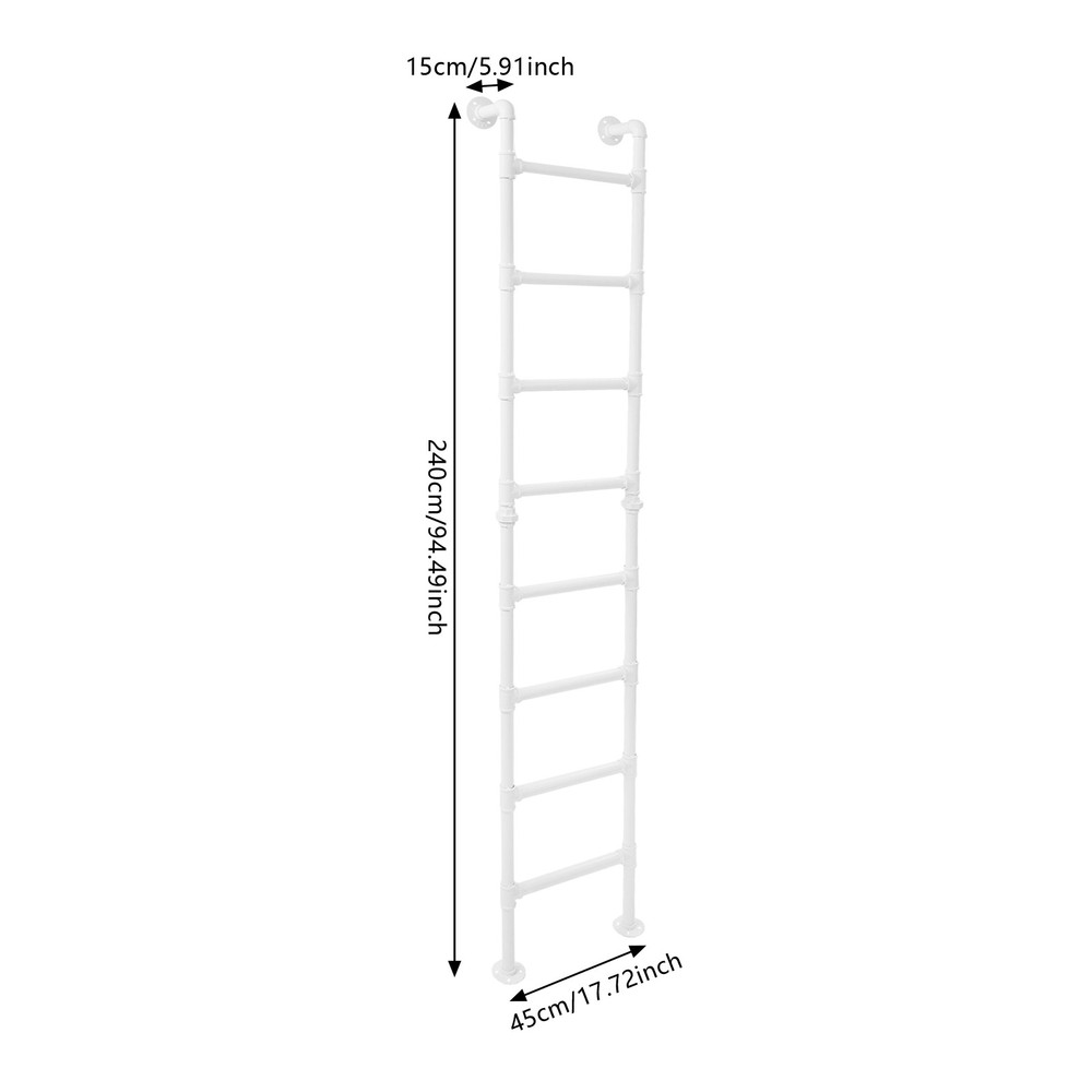 8-step Ladder Bunk Bed Stair High Loft Attic Eight Steps Ladders Multi-function