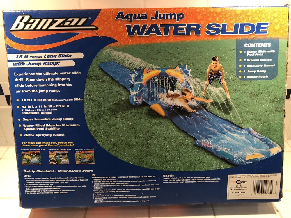 Banzai Aqua Jump Water Slide 18ft