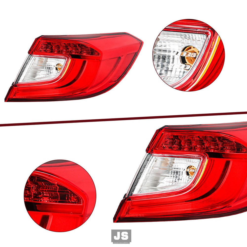 For 2018 2019 2020 2021 2022 Honda Accord OE Style Outer Passenger Tail Light