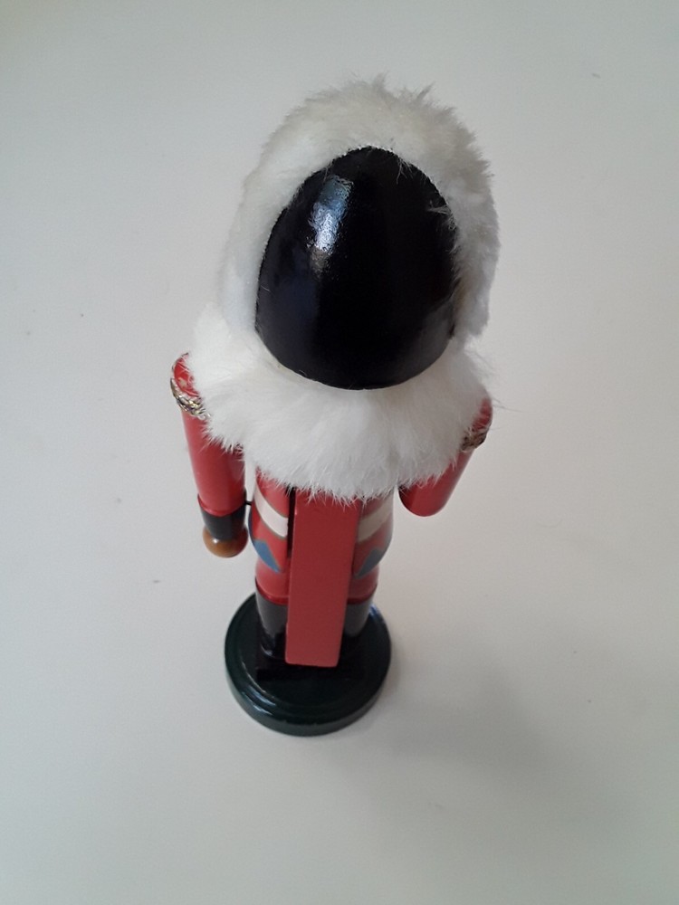 10.5” Santa’s Workbench Nutcracker Red Solider Wood Christmas Decor