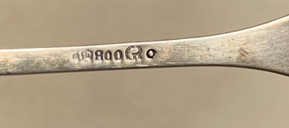 VTG Oberammergau 800 Silver Souvenir Spoon.
