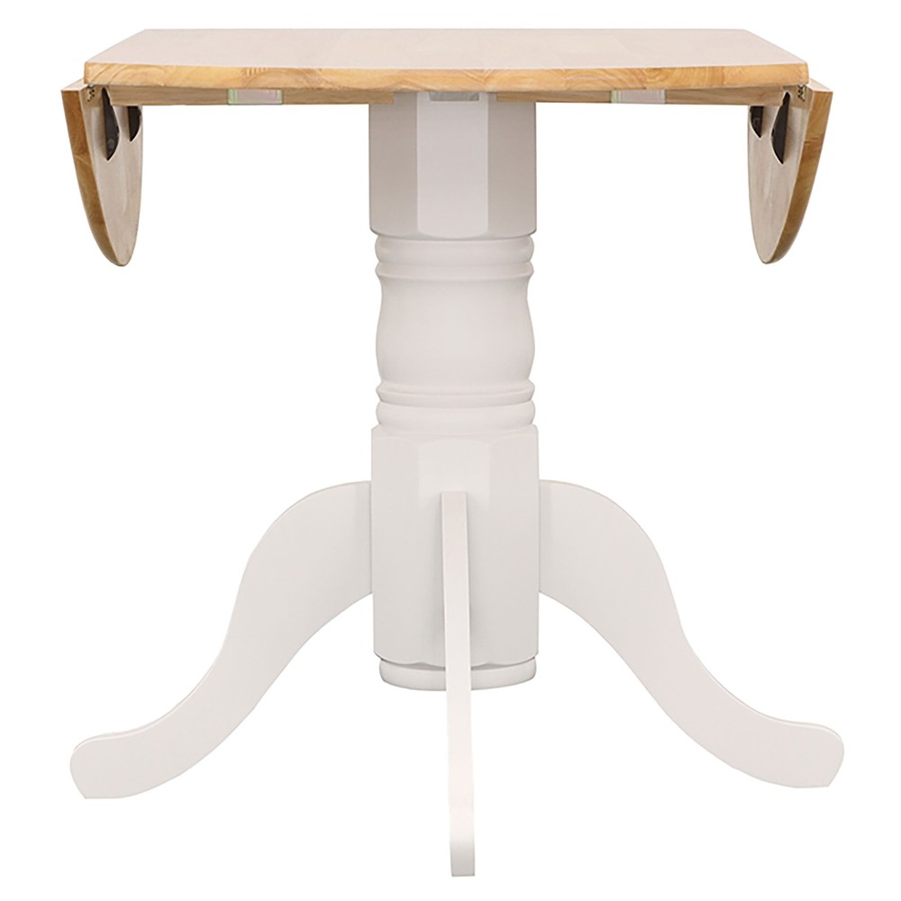 Greer Natural Brown and White 5-piece Dining Set