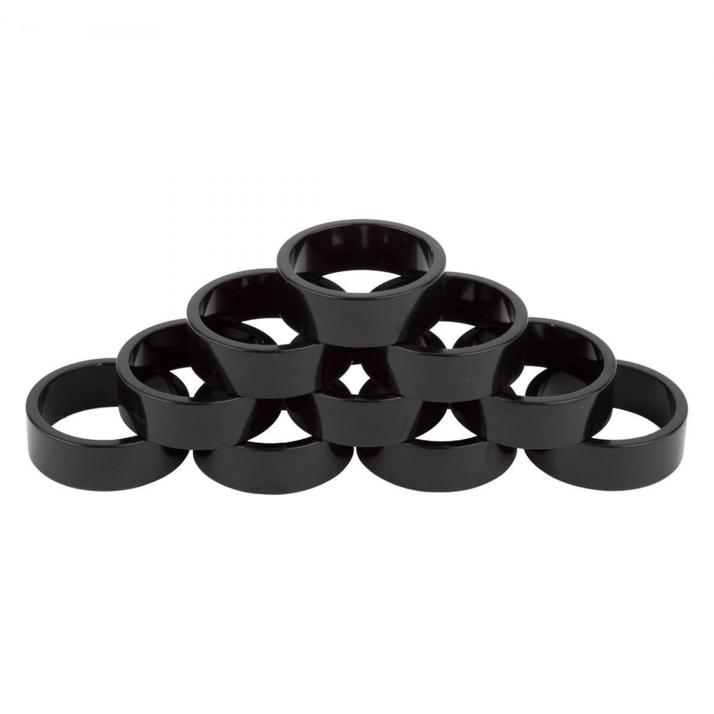 Origin8 Headset Spacers, 10mm x 1", Black